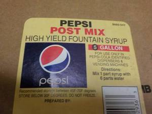 5 Gallon Pepsi Post Mix Fountain Sy...