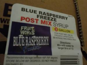 3 Gallon Blue Raspberry Freeze Post...