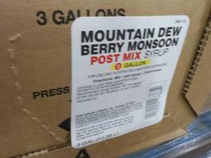 3 Gallon Mountain Dew Berry Monsoon...