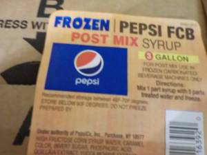 3 Gallon Frozen Pepsi FCB Post Mix ...