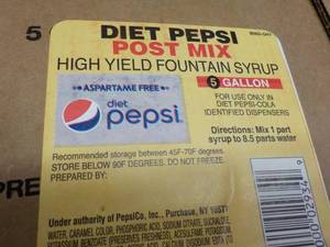 5 Gallon Diet Pepsi Post Mix Founta...