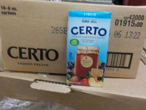 Case of 16 - 6 oz Cartons CERTO Pec...