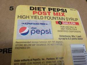 5 Gallon Diet Pepsi Post Mix Founta...