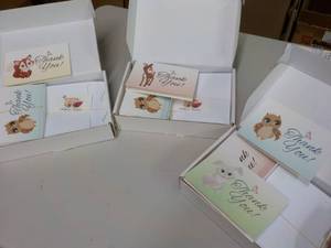 3 Boxes of Thank you Cards...