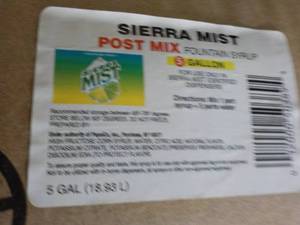 5 Gallon Sierra Mist Post Mix fount...