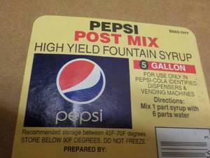 5 Gallon Pepsi Post Mix Fountain Sy...