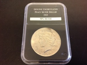 lot 1 image: 1923 Uncirculated Peace Dollar