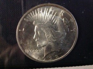 lot 3 image: 1923 P Pease Dollar MS 65