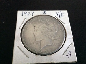 lot 12 image: 1927 P Peace Dollar