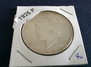 lot 13 image: 1925 P Peace Dollar