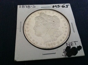 lot 37 image: 1878 S Morgan Dollar