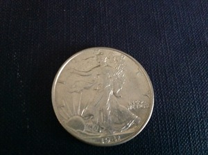 lot 42 image: 1941 D Walking Liberty Half Dollar