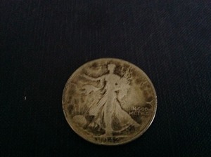 lot 43 image: 1942 P Walking Liberty Half Dollar