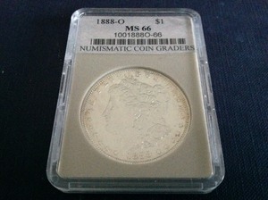 lot 47 image: 1888 O Morgan Dollar MS66