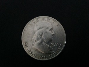 lot 73 image: 1949 S Franklin Half Dollar