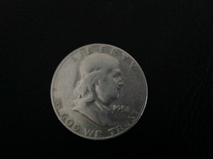 lot 77 image: 1951 S Franklin Half Dollar