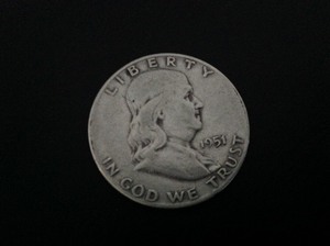 lot 79 image: 1951 D Franklin Half Dollar