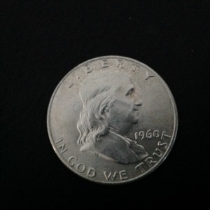 lot 81 image: 1960 P Franklin Half Dollar