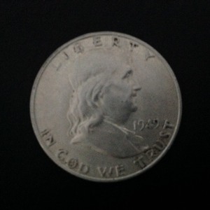 lot 82 image: 1949 D Franklin Half Dollar