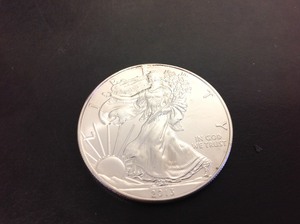 lot 55 image: 2013 1 oz Liberty Silver Coin