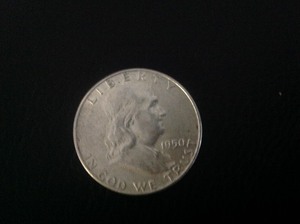 lot 105 image: 1950 Franklin Half Dollar