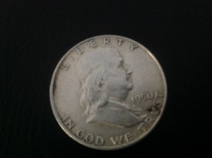 lot 106 image: 1950 D Franklin Half Dollar