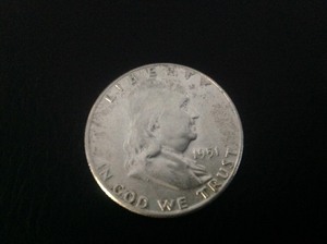 lot 107 image: 1951 Franklin Half Dollar