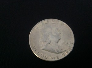 lot 109 image: 1951 S Franklin Half Dollar