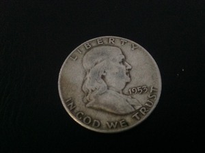 lot 114 image: 1953 S Franklin Half Dollar