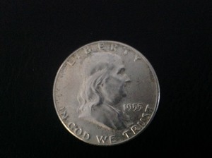 lot 117 image: 1955 Franklin Half Dollar
