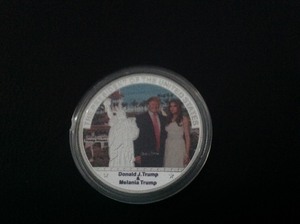 lot 137 image: Donald & Melania Trump Commemorative Coin