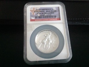 lot 138 image: 2010 Australia 1 oz Silver Coin PF70