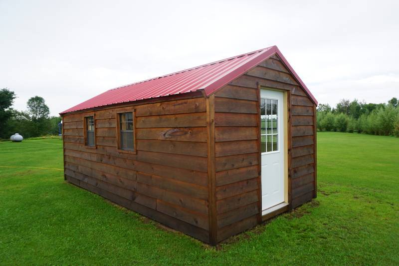 20 ft. x 10 ft. northwoods themed cabin/storage shed k-bid