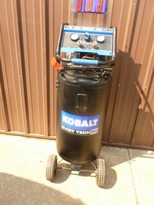 Kobalt 30 gallon quiet tech air compressor. Lightly used. Tested & works. As shown.