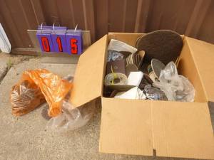Box of assorted abrasives. As shown.