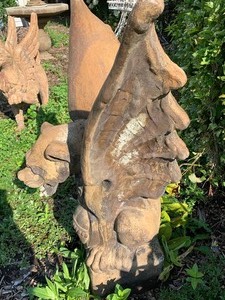 lot 2 image: Winged GargoyleGriffin Statue