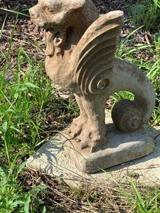 lot 3 image: Gargoyle Cement Statue