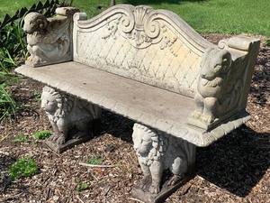 lot 21 image: Outdoor Decorative Concrete Bench