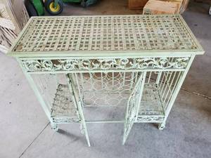 lot 99 image: Awesome slight shade of green Wine Rack Stand