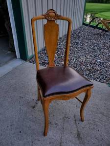 lot 106 image: Antique Maple Desk with Matching chair