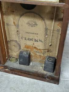 lot 244 image: Antique Wooden Wall Clock