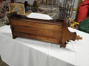 lot 245 image: Antique Wooden Wall Clock