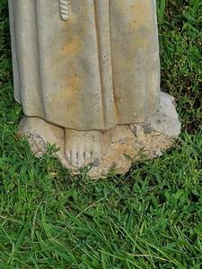 lot 183 image: Cement Saint Statue