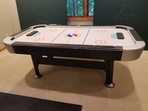 lot 65 image: Combination Sportcraft Air Hockey Table and Ping Pong Table
