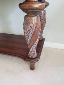 lot 17 image: Incredible Carved Sofa Table