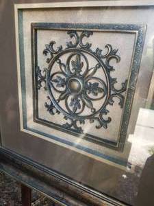 lot 153 image: Geometrical Framed Wall Dcor