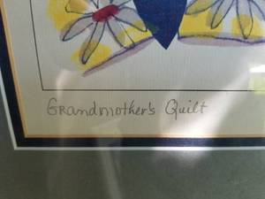 lot 111 image: Martha Wahlert Signed Print- Grandmothers Quilts