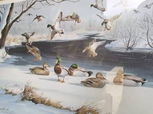 lot 108 image: Maynard Reese Signed Print- A Raft of Ducks