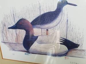 lot 112 image: David Killen Signed Print-Two Resting Birds