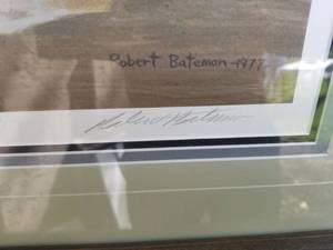 lot 101 image: Robert Bateman Signed Print- Wading Gulls